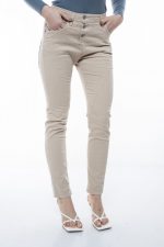 ⁦מכנסי כותנה פליז   /בז'⁩ – תמונה ⁦2⁩