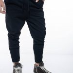 מכנסי כותנה 7/8 BRAND WHO | שחור