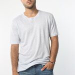 טי שירט פשתן / לבן