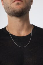 ⁦טי שירט פשתן | שחור⁩ – תמונה ⁦8⁩