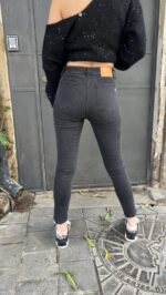 ⁦מכנסי גינס סקיני PLEASE  / אפור⁩ – תמונה ⁦2⁩