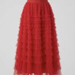 חצאית טול / אדומה