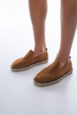 ⁦נעלי בד סוליה חבל| חום⁩ – תמונה ⁦4⁩