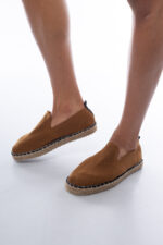 ⁦נעלי בד סוליה חבל| חום⁩ – תמונה ⁦3⁩