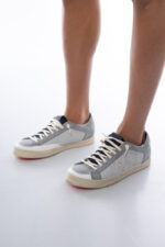 ⁦סניקרס p448 | אפור סוליה כתומה⁩ – תמונה ⁦4⁩