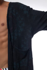 ⁦קימונו BRAND WHO | שחור⁩ – תמונה ⁦6⁩