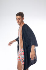 ⁦קימונו BRAND WHO | שחור⁩ – תמונה ⁦2⁩