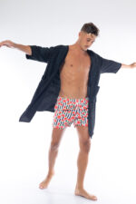 ⁦קימונו BRAND WHO | שחור⁩ – תמונה ⁦4⁩