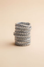 ⁦צמיד צמות | כסף⁩ – תמונה ⁦7⁩