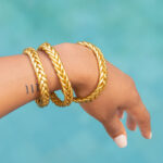 צמיד צמות | זהב