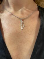 ⁦שרשרת מפת ישראל  /כסף⁩ – תמונה ⁦2⁩