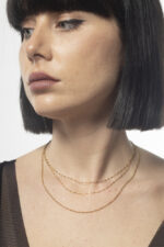 סט שרשראות דקות/ זהב