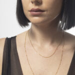 סט  2 שרשראות דקות/ זהב