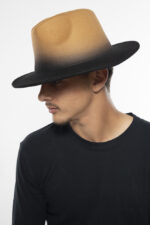 ⁦כובע חורף שני צבעים/  חום⁩ – תמונה ⁦2⁩