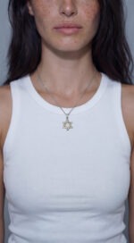 שרשרת מגן דוד גדול | כסוף