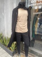 ⁦סווטשרט קפוטשון ארוך /שחור⁩ – תמונה ⁦3⁩