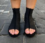 ⁦סנדל שטוח tela | שחור⁩ – תמונה ⁦8⁩