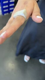 ⁦טבעת מלבנית שטוח | כסף⁩ – תמונה ⁦4⁩