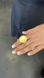 טבעת עיגול שטוח | זהב