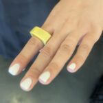 טבעת מלבנית שטוח | זהב