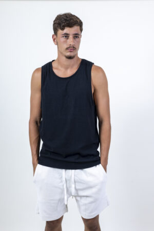 גופיה פטנט /שחור