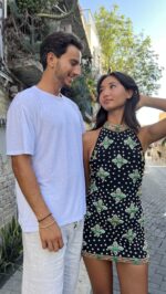 טי שירט וינטאג פשתן | לבן