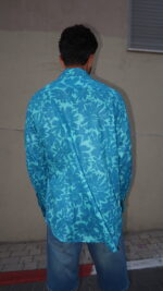 ⁦חולצת כותנה וואל | טורקיז⁩ – תמונה ⁦3⁩