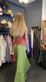 ⁦שמלת  עיגולים בזהב/ צבעוני⁩ – תמונה ⁦3⁩