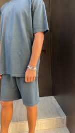 ⁦חליפת כותנה אוברסייז | אפור⁩ – תמונה ⁦11⁩