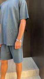 ⁦חליפת כותנה אוברסייז | אפור⁩ – תמונה ⁦11⁩