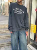 ⁦סווטשרט ANINE BING /אפור NY⁩ – תמונה ⁦3⁩