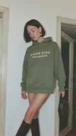 סווטשרט קפוט'שון ANINE BING |ירוק los angeles