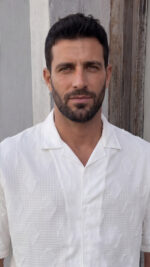 ⁦חולצה כותנה חצי שרוול מעויינים | לבן⁩ – תמונה ⁦9⁩