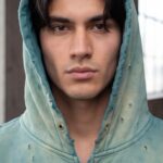 סווטשרט קפוטשון חורים ווש וינטאג