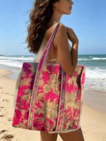 ⁦tote bag / פיזלי ורוד⁩ – תמונה ⁦2⁩