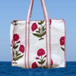 tote bag / לבן פרחים